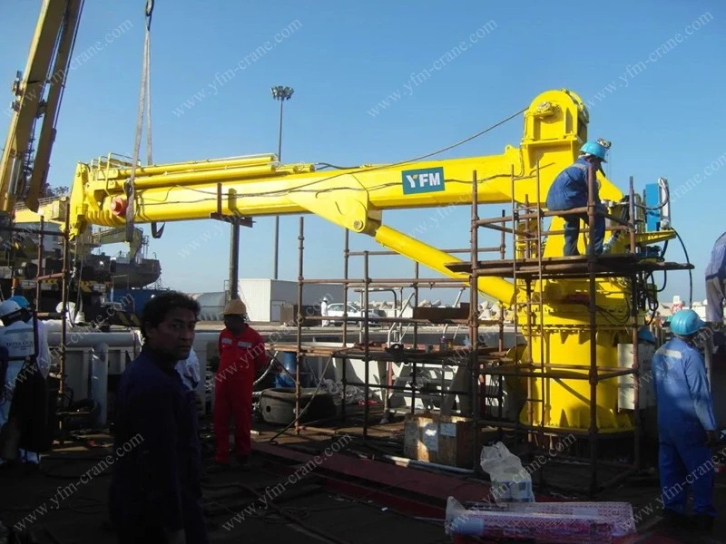 20T Marine Telescopic Boom Crane Successfully Applied to HADI Series Vessels 20T Marine Telescopic Boom Crane Successfully Applied to HADI Series Vessels