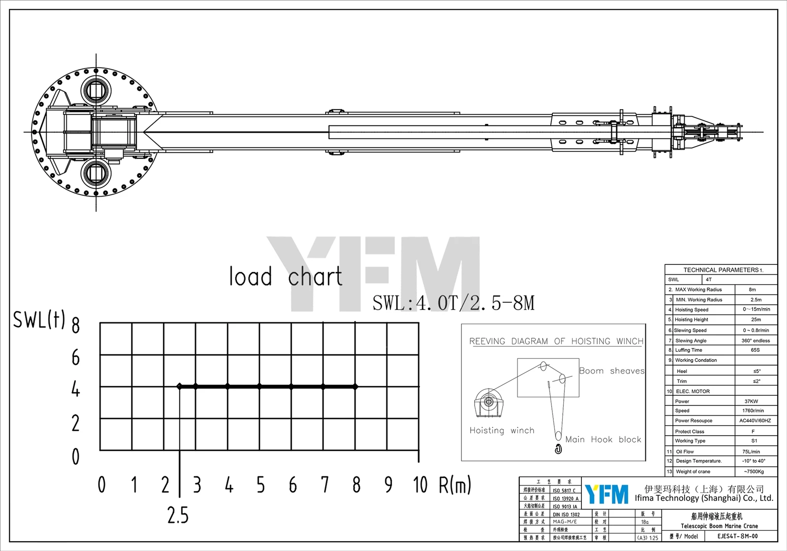 Telescopic Boom Deck Cranes Drawing Telescopic Boom Deck Cranes Drawing