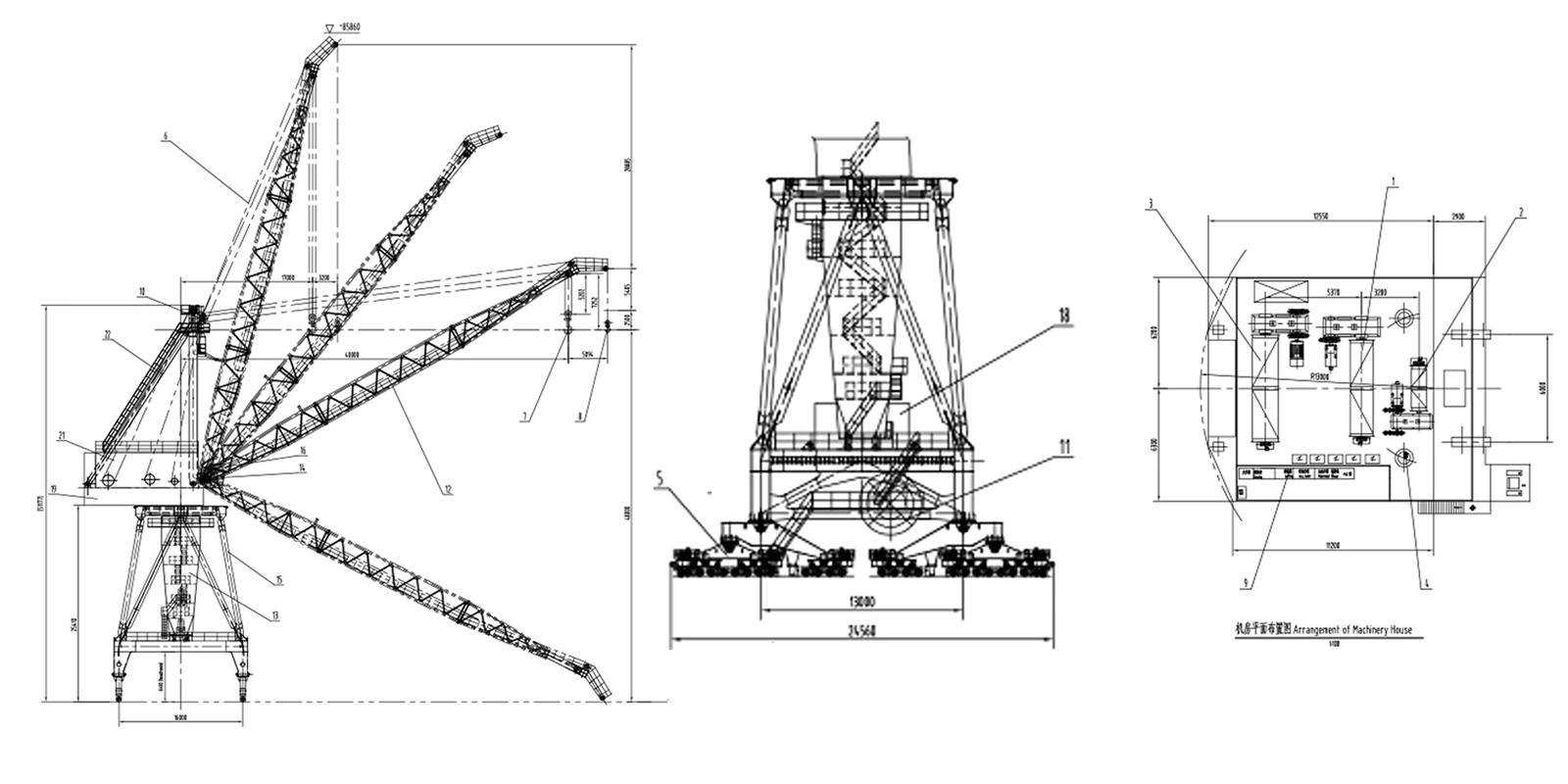 84T 40M mobile portal crane 84T 40M mobile portal crane